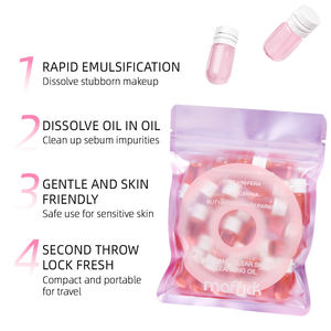 Huile démaquillante en mini-capsules jetables, soin naturel et bio, hydratant, nettoyage en profondeur du visage, huile démaquillante - Product Image 3