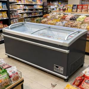 Hot Sale Long Lasting Supermarket Island <strong>Freezer</strong> <strong>Horizontal</strong> <strong>Freezer</strong> Cabinet Commercial <strong>Freezer</strong> Cabinet for Hotel Kitchen Use - Product Image 1