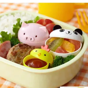 Botol saus bento Panda portabel kotak makan siang saus hewan Ayam imut botol saus Salad tomat wadah penyimpanan makanan