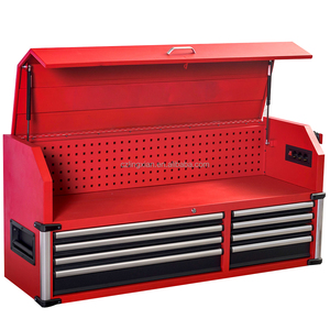 Armoire à outils roulante robuste <span class=keywords><strong>de</strong></span> 56 pouces avec 18 tiroirs et panneau perforé - Product Image 5