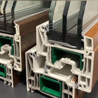 Ventana Corredera de UPVC con Aislamiento Térmico, Vidrio Bajo Emisivo Doble Templado y Junta de EPDM para Proyectos de Construcción Energéticamente Eficientes