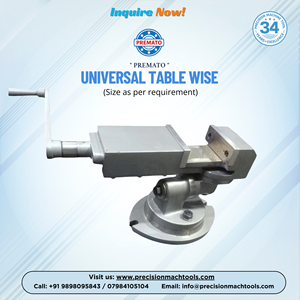 Inclinaison réglable pour machines de fraisage et de rectification avec manivelle et base indexable - Product Image 2