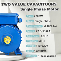 Moteur électrique monophasé YL100L1-4 2,2 kW 3 CV 110 V 220 V 60 Hz Moteurs électriques AC