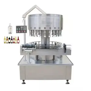 New arrival automatic rotary liquid vodka whisky bottle filling machine line wine bottling line from factory