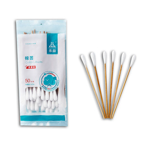 Hisopos Médicos de Algodón con Punta de Bambú Carbonizado, Estériles y Desechables para Limpieza y Desinfección - Product Image 4