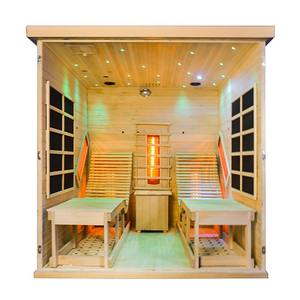 Nuova Sauna a Infrarossi Lontani Personalizzata 2025, Vendita in Europa e Canada, Legno di Hemlock, Senza EMF, Stanza Tradizionale per Terapia, Garanzia di 2 Anni - Product Image 3