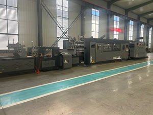 Ligne automatique de découpe, fenteuse, plieuse et encolureuse pour boîtes en carton ondulé avec impression flexographique et découpe à l'emporte-pièce, pour la création de motifs similaires - Product Image 6