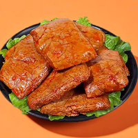 Hongxiangji Steak de viande végétalienne semi-molle au tofu sec et protéines de sarrasin, saveur épicée chinoise, enrobé de farine de sarrasin, collation végétalienne