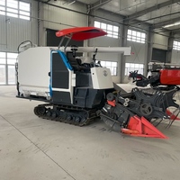 Moissonneuse-batteuse multifonctionnelle pour la récolte du riz, du blé, du colza, du manioc et des céréales, largeur de travail de 2000 mm, moteur de 90 à 120 CV