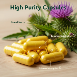 OEM/ODM Volwassen Mariadistel Complex Capsules - Aangepaste Private Label Leverondersteunende Supplement 60 Capsules - Product Image 2