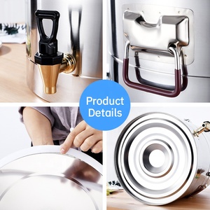 Stile europeo isolamento barile di acqua barile di acqua distributore di bevande in acciaio inox Thermos secchio <span class=keywords><strong>con</strong></span> <span class=keywords><strong>rubinetto</strong></span> - Product Image 4