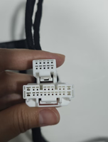 Kabel Ekstensi OBD2 10pin Starcharm untuk Diagnostik Otomotif Tesla Model 3 Highland Hitam 9-16V 30cm