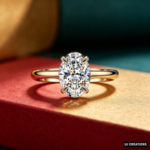 Anillo de Compromiso Solitario con Diamante Clásico de Corte Brillante Redondo para Mujer, Oro Sólido de 18K, Engaste de Puntas, Joyería Fina - Product Image 2