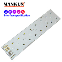 PCB en aluminium de module de lampadaire LED intelligent certifié CE 50W avec lumière blanche chaude ZHAGA Standard 48V DC ROHS conforme