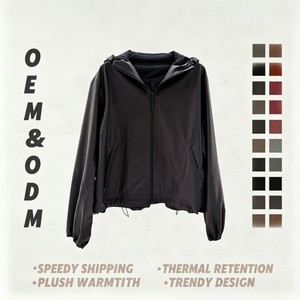 New Arrival Waist Cinched Zip up Hooded Womens Leather Jacket Ultra Thin <strong>Sheepskin</strong> Outdoor Leather <strong>Coat</strong> <strong>for</strong> Casual - Product Image 1