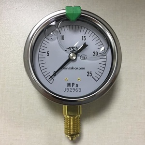 Genuine Japanese ASK Imported OPG-AT-G1/<strong>4</strong>-60X25MPa Pointer-Type Glycerine <strong>Pressure</strong> <strong>Gauge</strong> - Product Image 1