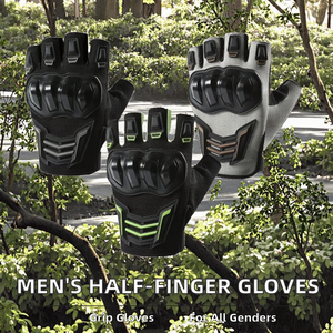 Guantes de Motocicleta de Medio Dedo para Hombre con Pantalla Táctil, Guantes de Verano para Ciclismo, Tiro y Ejercicio al Aire Libre, Gran Venta - Product Image 3