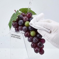Woohome 8 grappes de vigne artificielle en plastique, raisins décoratifs noirs, accessoires de décoration vintage pour mariage, fruits artificiels pour vin, décorations de fruits factices