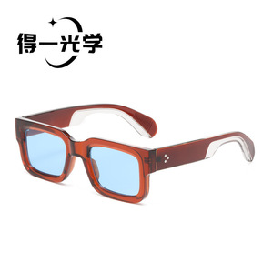 Square <b>Sunglasses</b> Black PC Frame UV400 Unisex - Product Image 2
