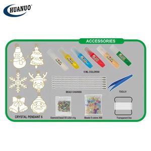 Noël 3D fabrication <span class=keywords><strong>de</strong></span> bijoux jouet filles Kit <span class=keywords><strong>de</strong></span> <span class=keywords><strong>dessin</strong></span> Art cristal colle bricolage artisanat créatif <span class=keywords><strong>pour</strong></span> enfants couleur peinture ensemble - Product Image 4