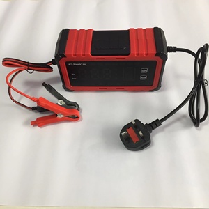 เครื่องชาร์จแบตเตอรี่รถยนต์และมอเตอร์ไซค์อัจฉริยะ 12V 16A 24V 8A สำหรับแบตเตอรี่ลิเธียม LiFePO4 AGM GEL ตะกั่วกรด พร้อมอะแดปเตอร์สำหรับรถยนต์ - Product Image 3