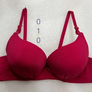 Trend ing Damen geformte Tasse und Unterwäsche sexy Push-Up-BH und Bikini-Streifen bedruckte gepolsterte BH-Unterwäsche