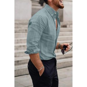 ชุดเดรสแขนยาวผ้าฝ้ายมีกระดุมสำหรับผู้ชายชุดเดรสธุรกิจเข้ารูปชุดชายหาด6XL ขนาดพอดีตัวสำหรับ100% ออกแบบได้ตามต้องการ - Product Image 5