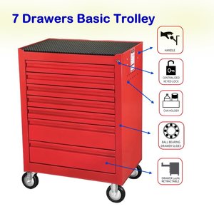 7 <b>Drawer</b> <b>Tool</b> Trolley - Product Image 3