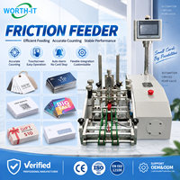 Alimentateur automatique de cartes de marque avec fonction de comptage, pour lignes de production industrielles, avec fonction de comptage par lots et de collation