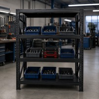 Étagère métallique à 4 niveaux sans boulons, en acier blanc, organisateur domestique, étagère de rangement réglable, rayonnage pour entrepôt et garage, étagères sans boulons