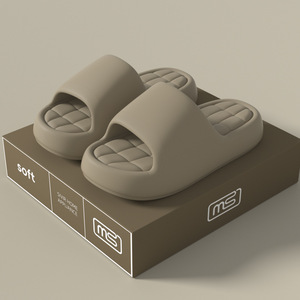 Ms Home – pantoufles à semelle épaisse, douces et confortables, pour usage intérieur et salle de bain, pour adultes, unisexes - Product Image 1