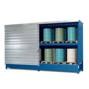 Gabinete de almacenamiento de productos químicos de acero con recubrimiento en polvo, alto nivel de seguridad para residuos peligrosos y almacenamiento de líquidos. - Product Image 2