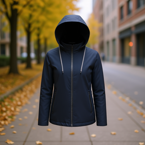 Veste coupe-vent réversible à capuche pour femme HDJ AD-819 S-2XL, vêtements d'extérieur décontractés pour toutes les saisons - Product Image 2