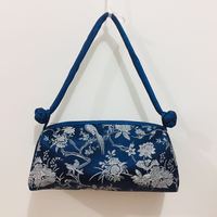 Nouvelle pochette à fermeture éclair en brocart de soie de style chinois 2025 avec chaîne, vintage, pour soirée, mariage, rangement de maquillage, cadeau