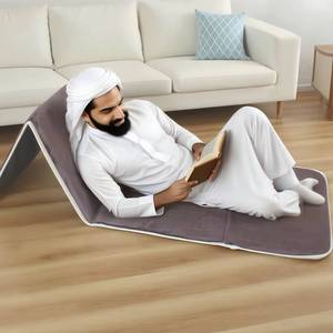 Hot-selling washable polyester machine-made floral puzzle Muslim prayer rug, thickened, soft, foldable, suitable for home, - Product Image 4
