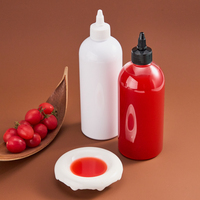 Bouteilles à sauce en plastique commerciales, résistantes au lave-vaisselle, anti-fuite, distributeur de confiture sans BPA pour restaurant, café, traiteur
