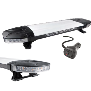 Barra Luminosa LED Ambra Lampeggiante da 900mm a Energia Solare, Omologata ECE R10, Faro di Emergenza per Ambulanze, Camion dei Pompieri e Veicoli di Soccorso - Product Image 6