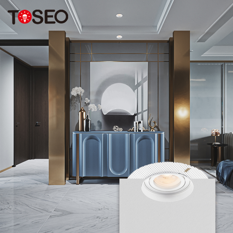 5 Watt Round Trimless LED Recessed Downlight GU5.3 For Supermarket