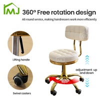 Chaise de technicien des ongles, mobilier de salon, tabouret mobile de coiffure, chaise de salon de beauté