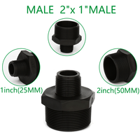 Adaptador de Conexión Roscado de Plástico para Manguera IBC, 2''X1'', para Riego y Plomería, con Certificación CE