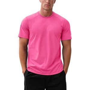 T-shirt de sport personnalisé pour homme, manches courtes, évacuation de l'humidité, séchage rapide, entraînement en salle de sport, course à pied, sport, léger, protection UPF - Product Image 2