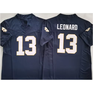 Maglia da Football Americana Ufficiale del College Norte Dame, Numero 4 Jeremiyah Love, Numero 13 Riley Leonard, Vendita all'Ingrosso, Cucita - Product Image 4