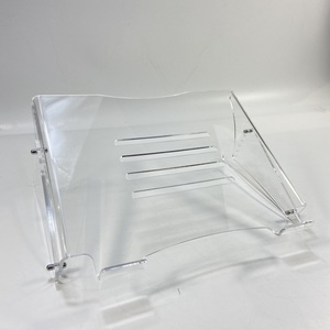 Wholesale Modern Transparent Acrylic Ergonomic <b>Computer</b> Display Stand Custom Freestanding Holder <b>For</b> Commercial Exhibition - Product Image 6