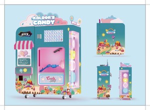 Funplay kẹo bông Máy bán hàng tự động hoàn toàn tự động thương mại kẹo nhỏ tự động xỉa Maker với đường bông - Product Image 5