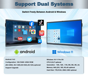 Bảng tương tác thông minh HDFocus Pizarra Interactiva dành cho trường học, bảng viết tương tác giáo dục, màn hình phẳng - Product Image 5