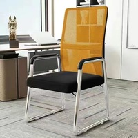 Chaise de bureau ergonomique moderne pliable et extensible en maille haute performance avec base en acier et roulettes, confortable pour le bureau à domicile