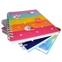Promoción gran oferta cubierta de cuaderno de silicona personalizada espiral Pop It cuaderno de silicona