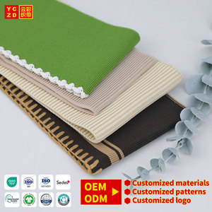 Colletto a Costine in Maglia Piatta OEM all'Ingrosso, Polsini e Bordi in Cotone a Costine, Maglia a Costine Jacquard a Righe Personalizzata per T-shirt e Abbigliamento - Product Image 1