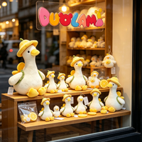Peluche Canard Personnalisée, Jouet en Peluche Doux pour Décoration de Bureau à Domicile, Cadeau pour Enfants, Peluche Canard