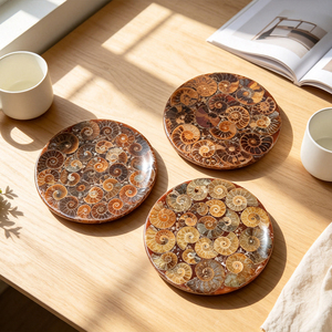 Placa de Concha Natural en Rodajas, Cristal Curativo, Adorno Decorativo para el Hogar - Product Image 1